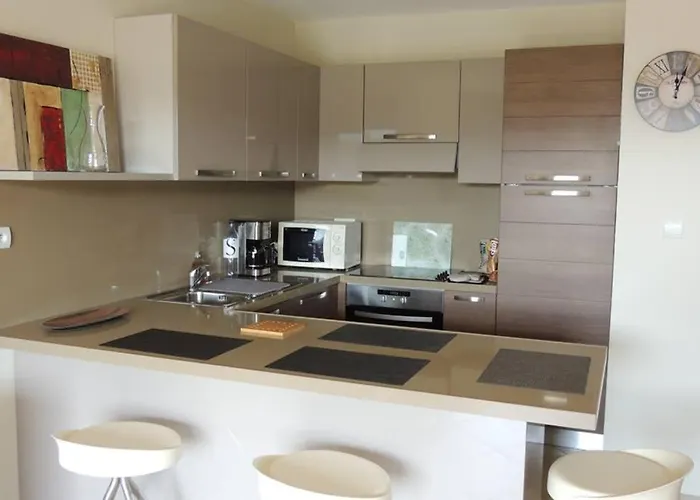 Vue Piscine Dans De Standing Apartman